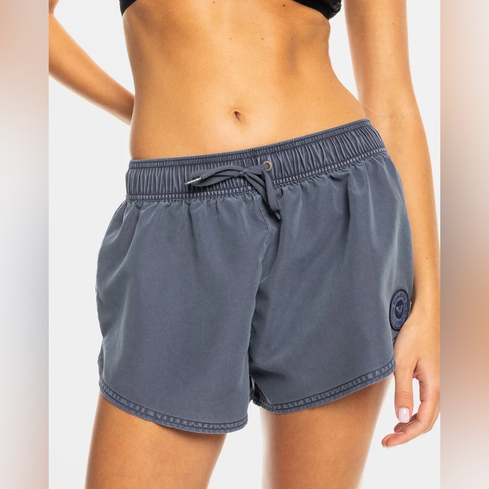 Roxy Womens No Bad Waves 2" Board Shorts Mood Indigo Navy Size S